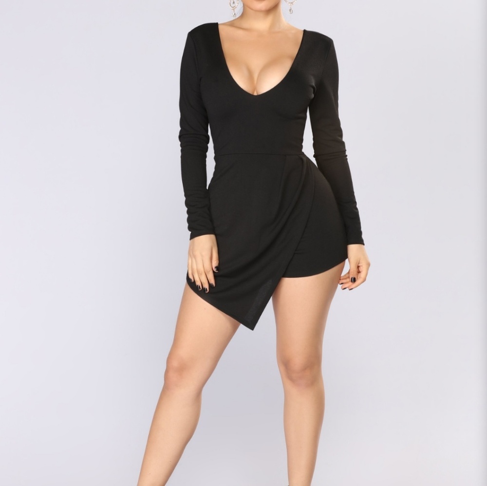 Fashion nova black romper